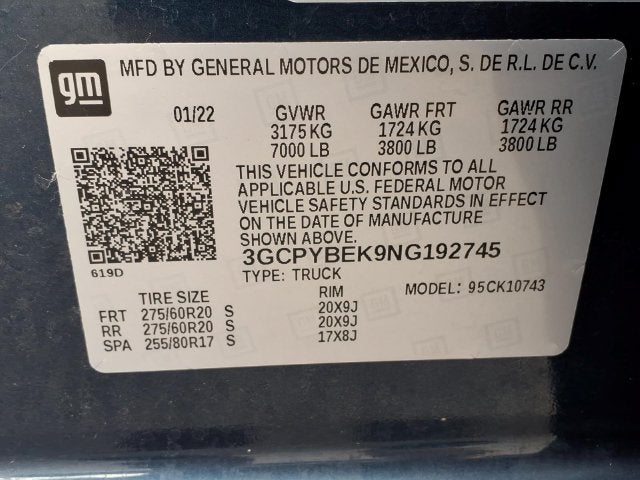 2022 Chevrolet Silverado 1500 LTD Custom
