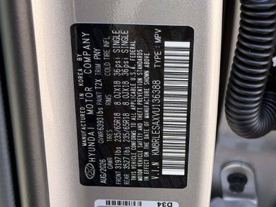 2027 Hyundai Palisade Hybrid SEL 7 Passenger