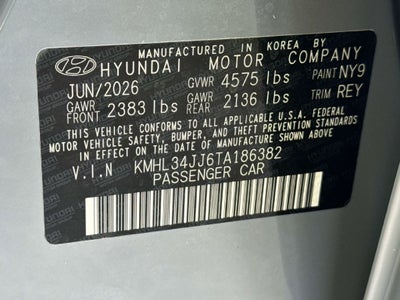 2026 Hyundai Sonata Hybrid SEL