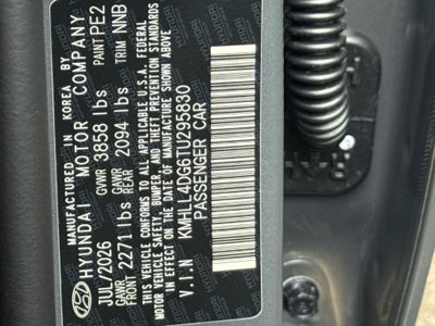 2026 Hyundai Elantra SE