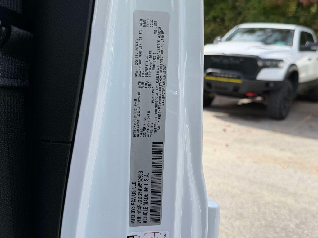 2027 Jeep Wrangler WRANGLER 4-DOOR SPORT S