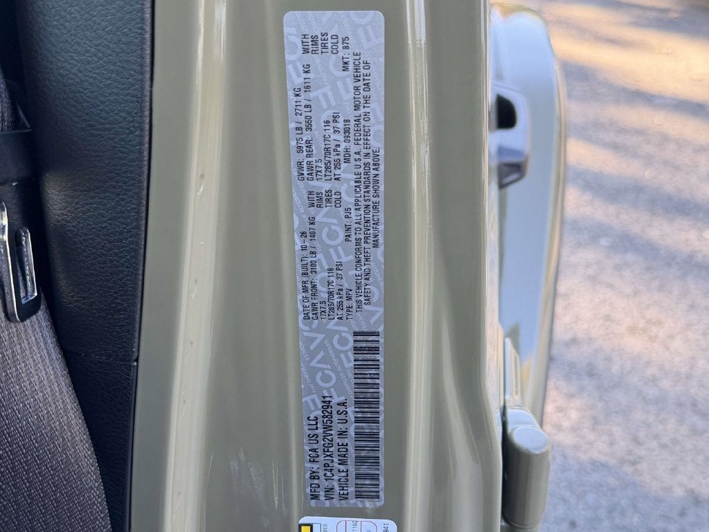 2027 Jeep Wrangler WRANGLER 4-DOOR RUBICON