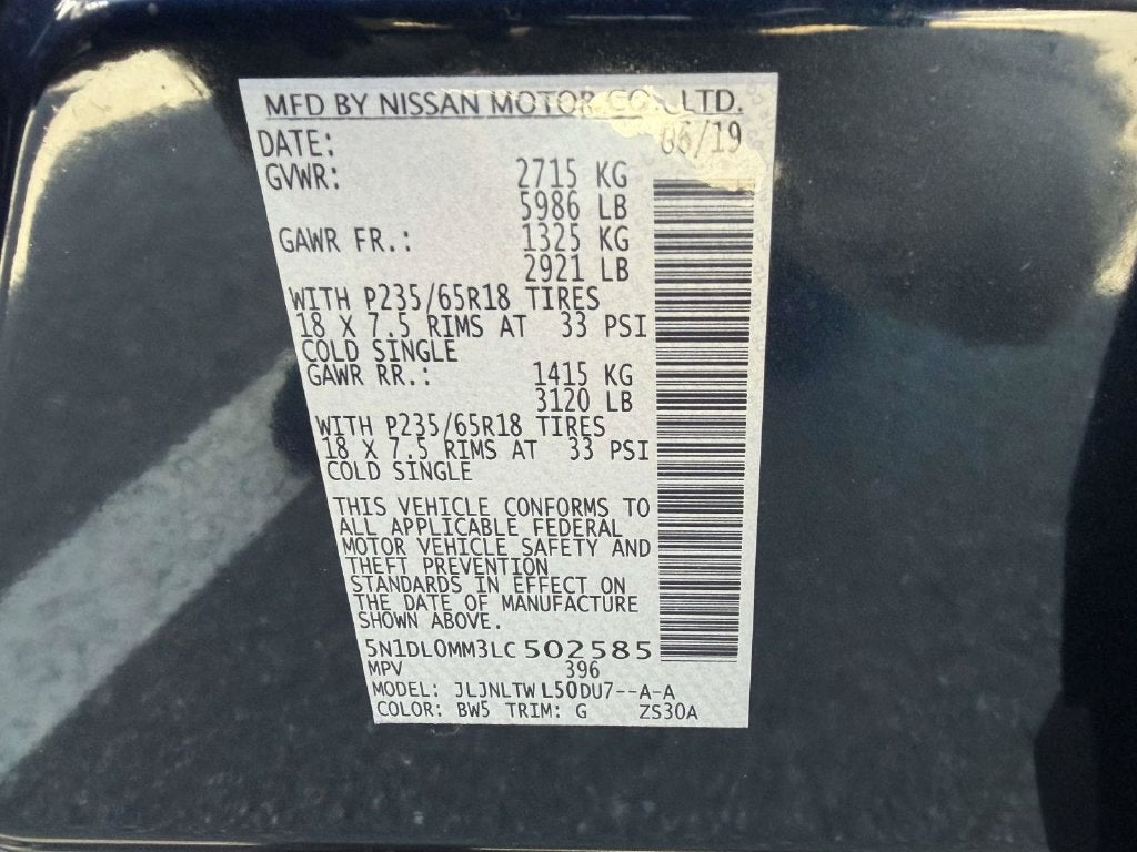 2020 INFINITI QX60 LUXE AWD